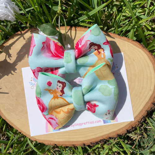 Rose Princess Puff Piggie Bows 1