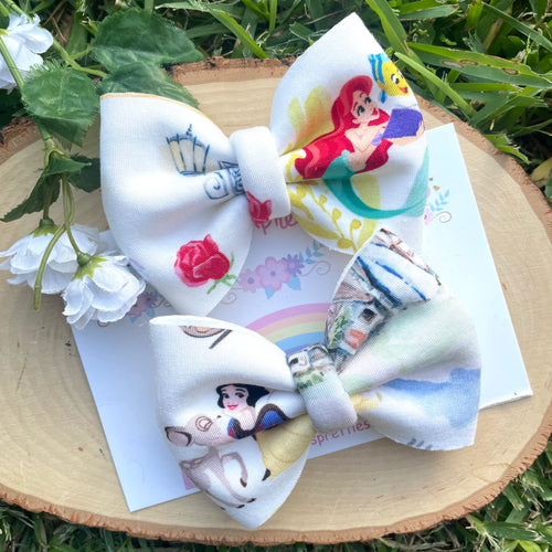 Mermaid/Apple Princess Ball Puff Piggie Bows
