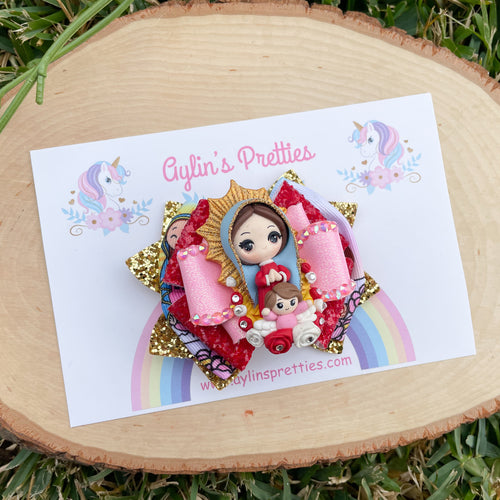 Virgin Mary Ribbon Bow