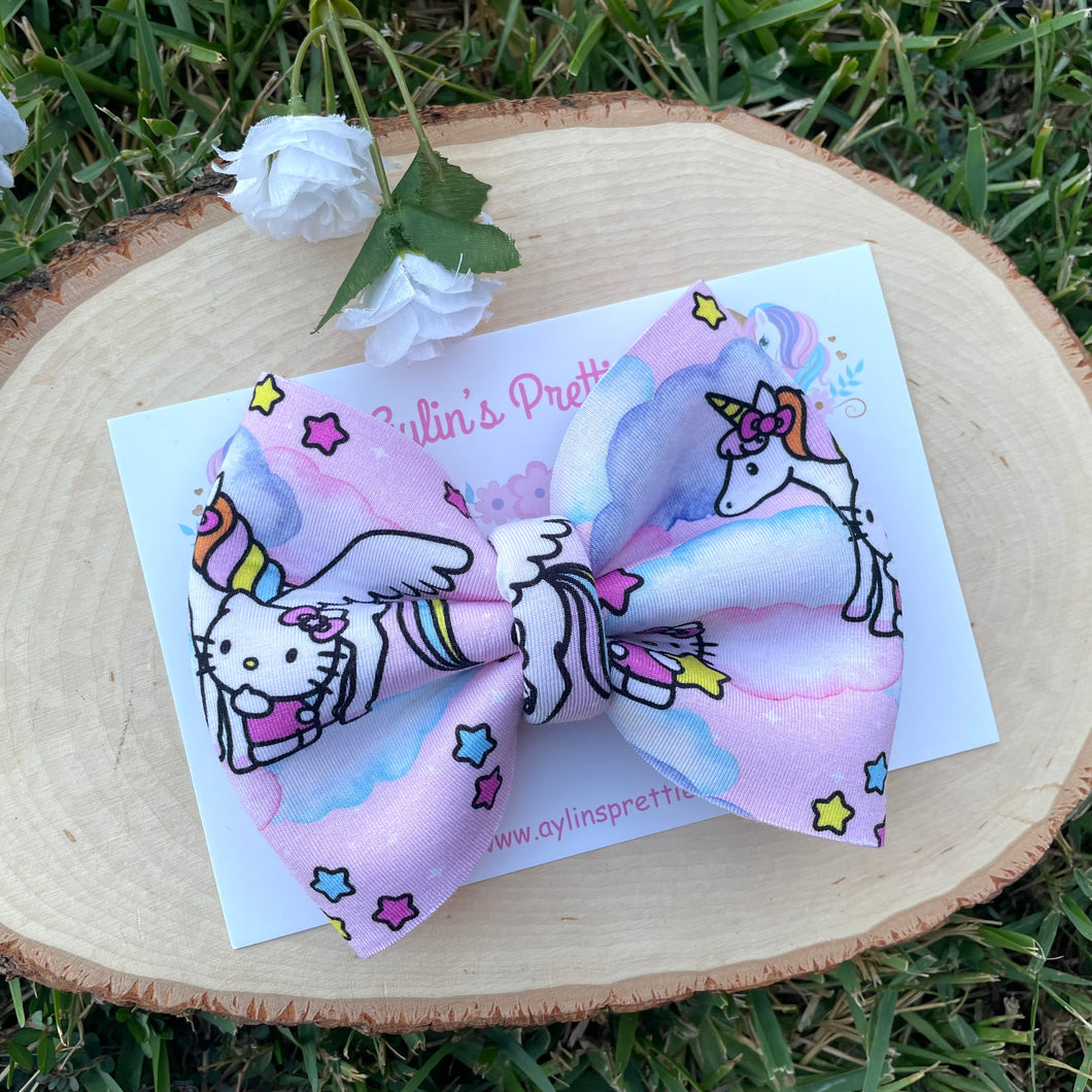 Unicorn Kitty Puff Bow