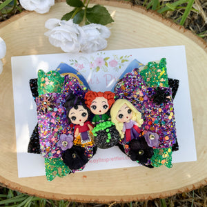 Sister Witches Ribbon Bow