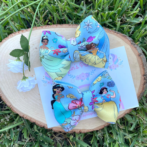 Frog/Lamp Princess Puff Piggie Bows