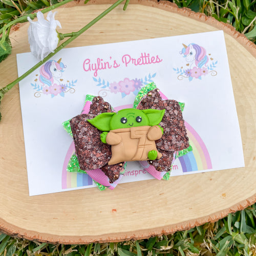 Green Guy Ribbon Bow