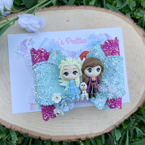 Ice Princess Ribbon Bow