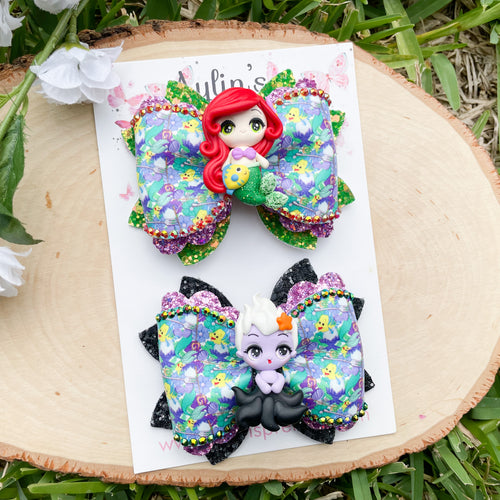 Mermaid Princess and Evil Queen Piggies