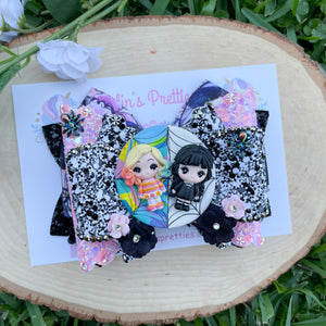 Spooky Roommates Ribbon Bow