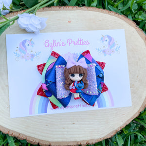 Girl Holding Alien Ribbon Bow