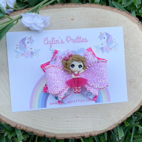 Fuchsia Ballerina Ribbon Bow