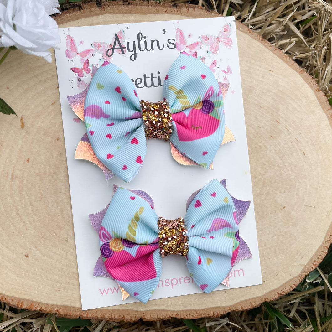 Heart Ribbon Bows