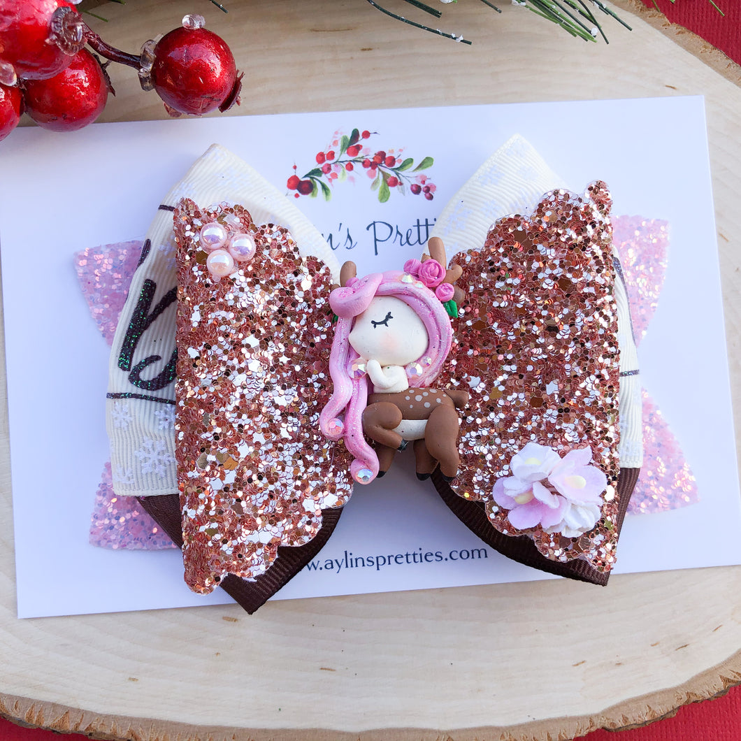 Deer Ribbon Bow