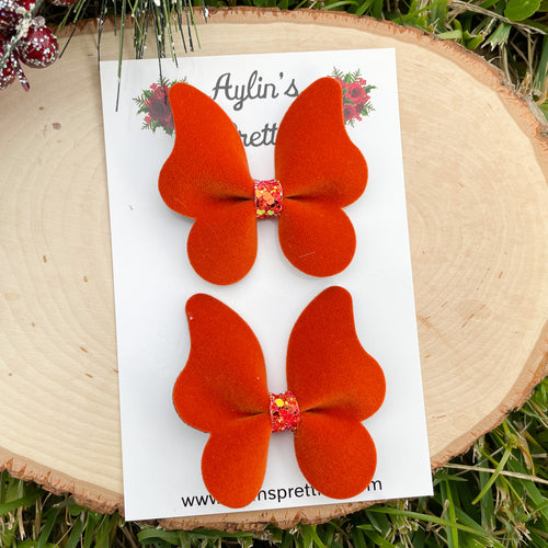 Spice Velvet Butterfly Piggies