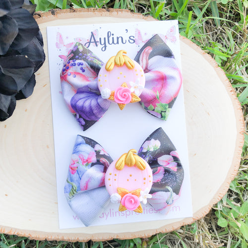 Pumpkin Ribbon Bows