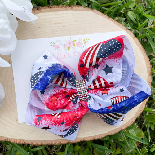 July 4th Ribbon Bow