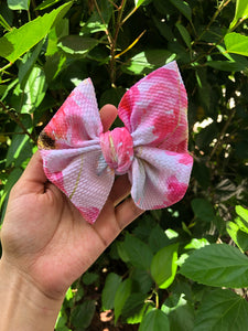 Summer Floral Big Bow