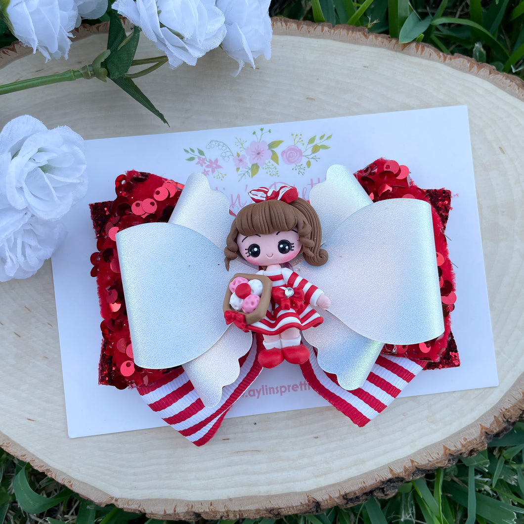 Mexican Cookie Girl Ribbon Bow