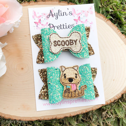 Dog and Bone Feltie piggies