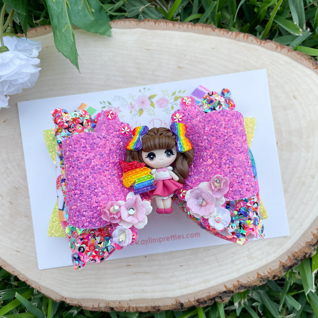 Pop It Girl Ribbon Bow