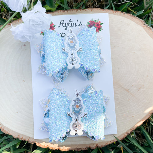 Snowman Ribbon Piggies