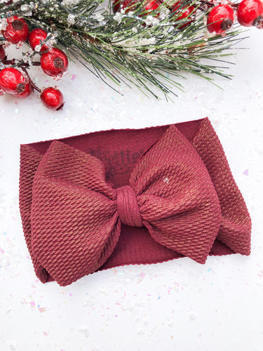 Glitter Burgundy Headwrap