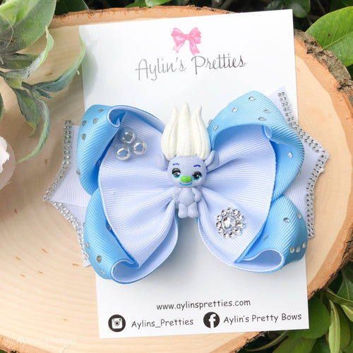 Silver Troll Ribbon Bow