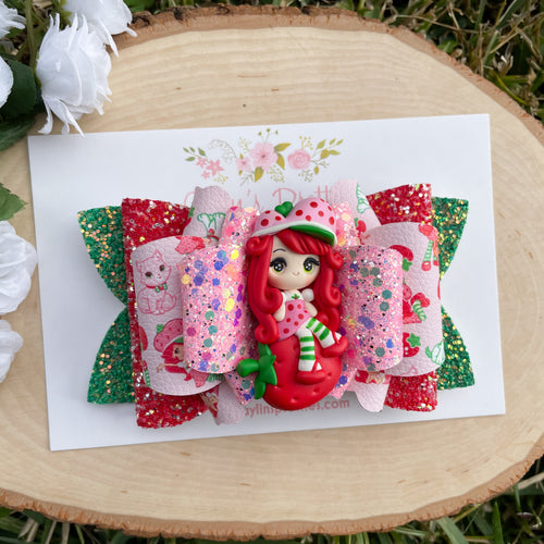 Red Hair Girl on Strawberry