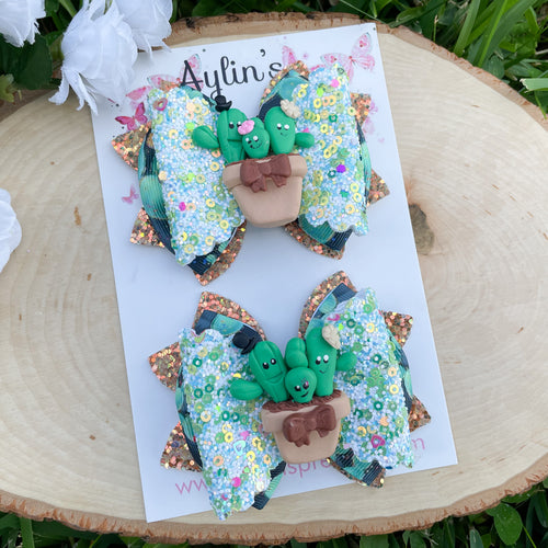Cactus Ribbon Bow