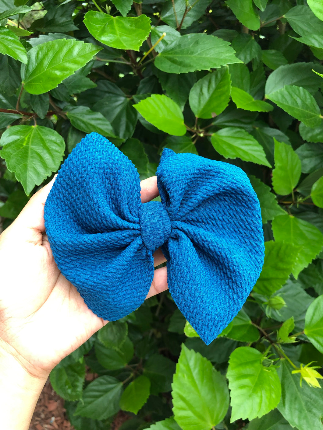 Teal Big Bow