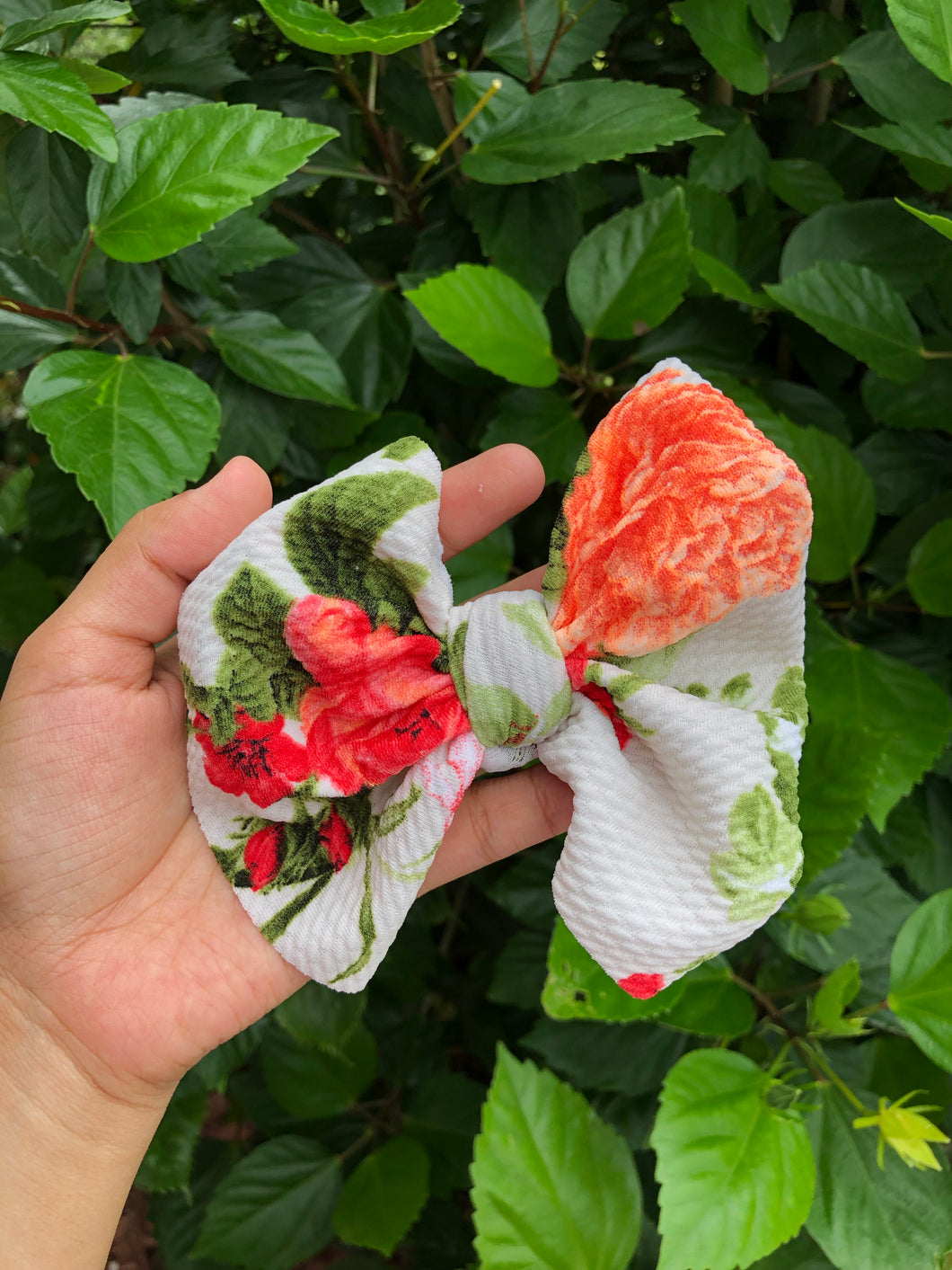 Neon Flowers Big Bow