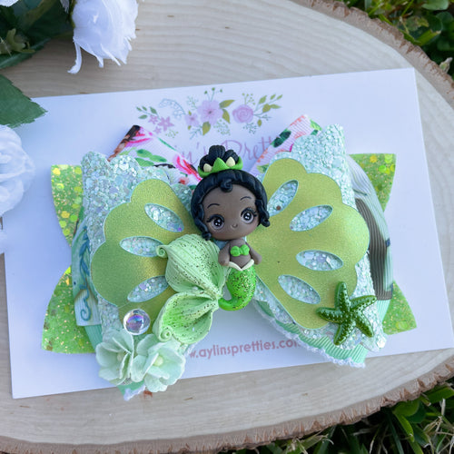 Frog Princess Ribbon Bow