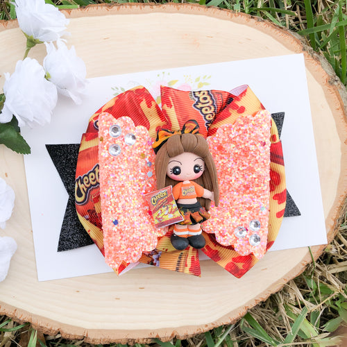 Cheetos Girl Bow