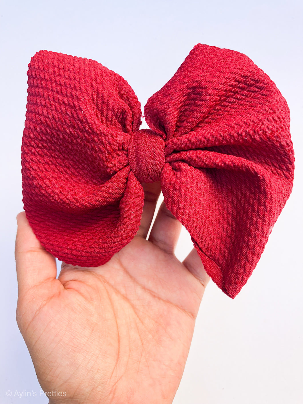 Burgundy Big Bow