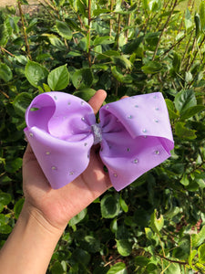 Purple diamond bow