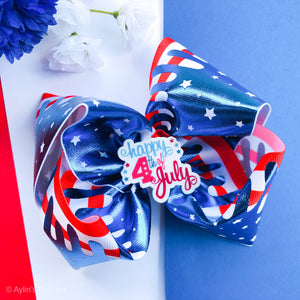 Ice Cream Dipped Ribbon Bow