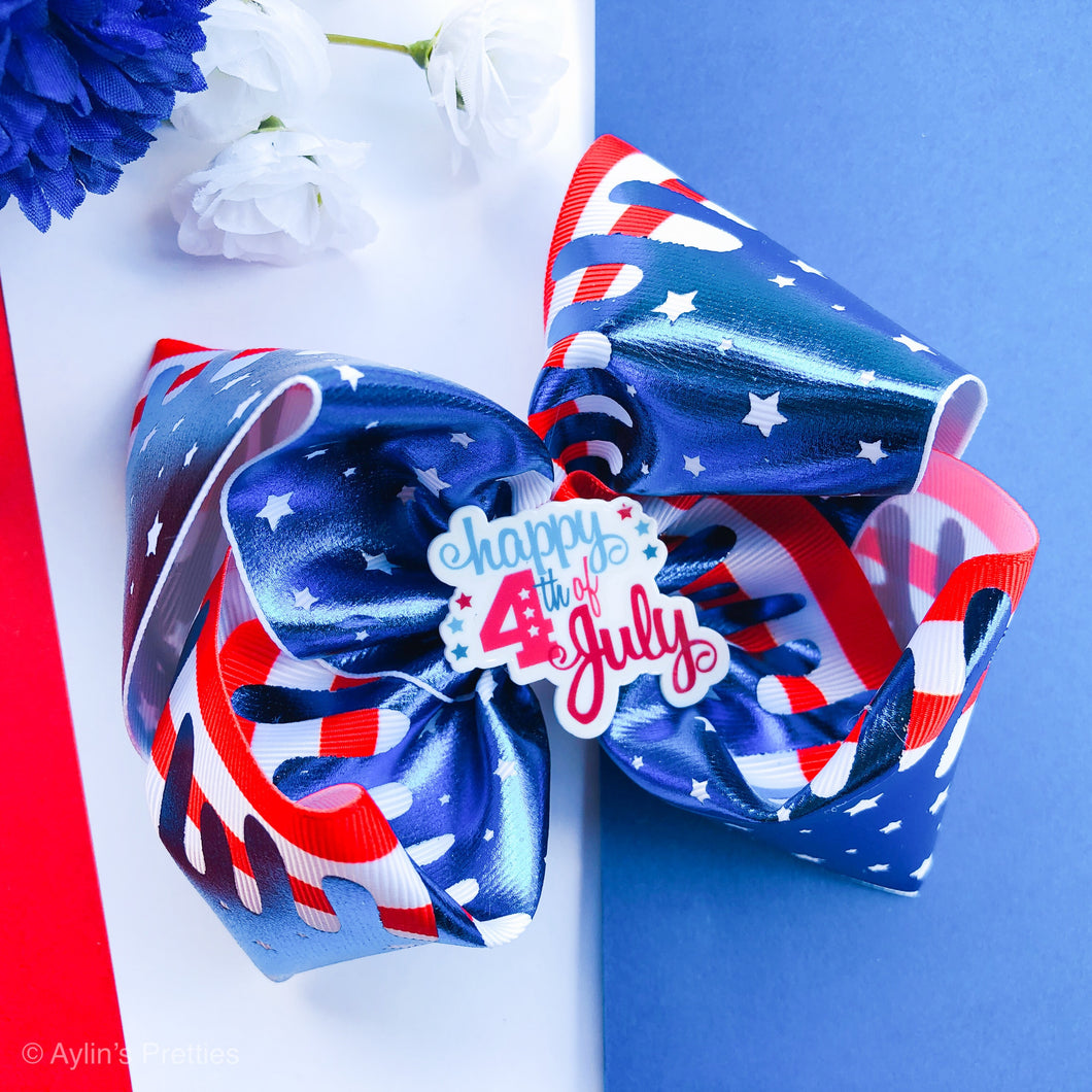 Ice Cream Dipped Ribbon Bow