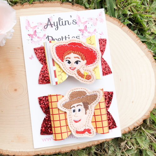 Cowboy Friends Feltie piggies