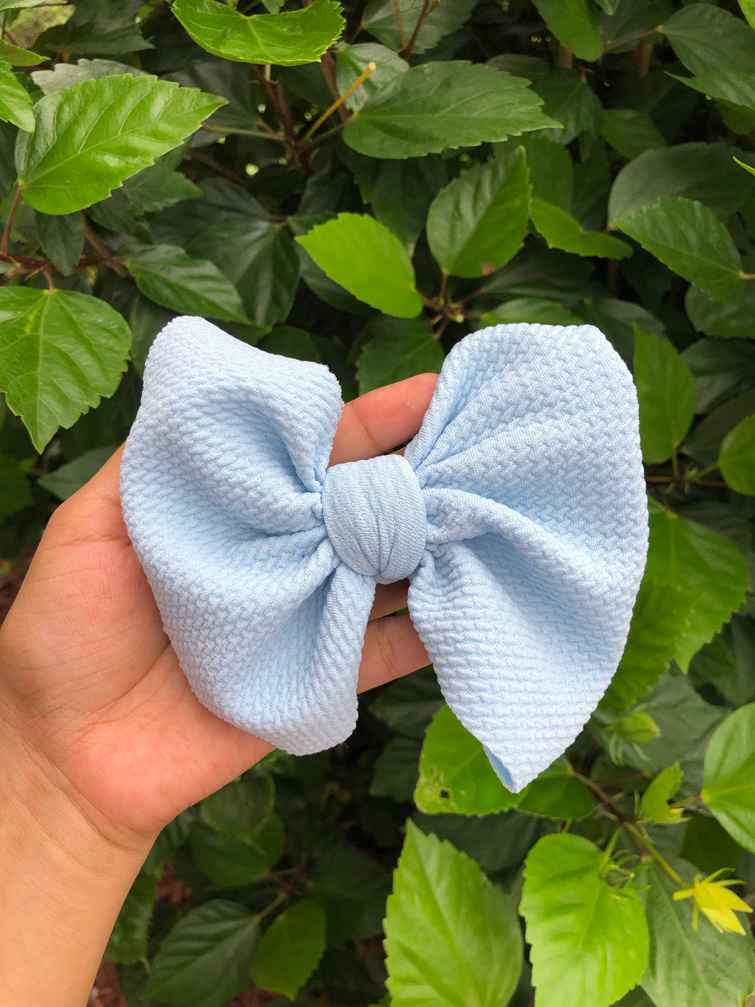 Light Blue Big Bow