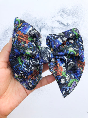 Green Hair Villain Big Bow