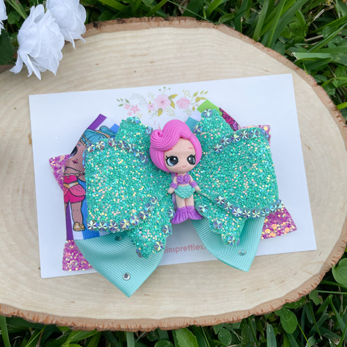 Mermaid Doll Ribbon Bow
