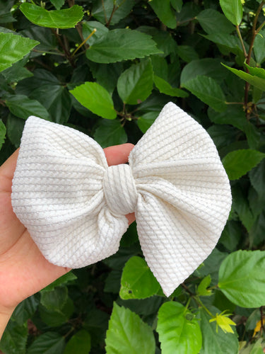 Cream Sparkle Big Bow