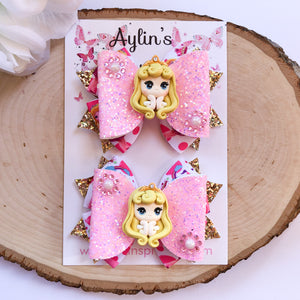 Sleeping Princess Face Ribbon Piggies