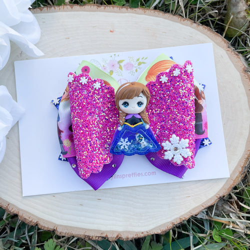 Brown Hair Ice Princess Ribbon Shaker