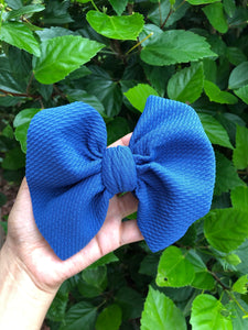 Navy Blue Big Bow