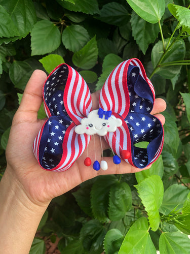 Cloud Star Drops Ribbon Bow