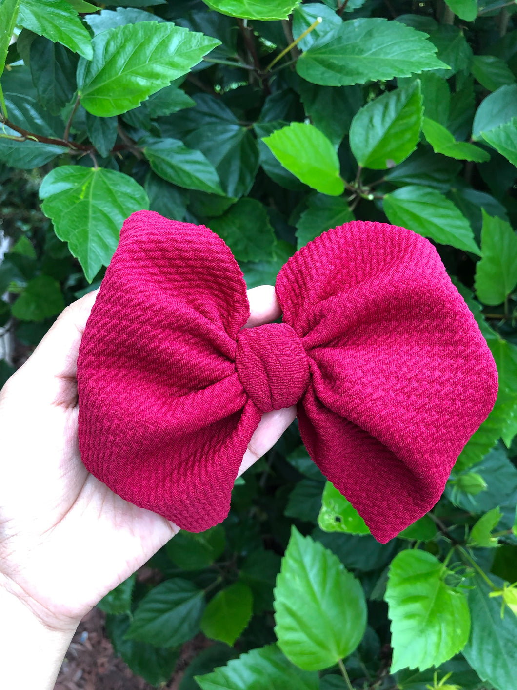 Burgundy Bow