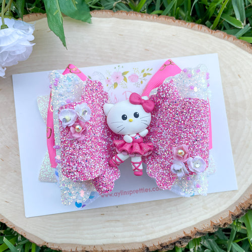 Kitty Girl Ribbon Bow