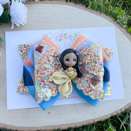 Mermaid Native Princess Ribbon Bow