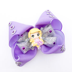 Purple Ballerina Ribbon Bow