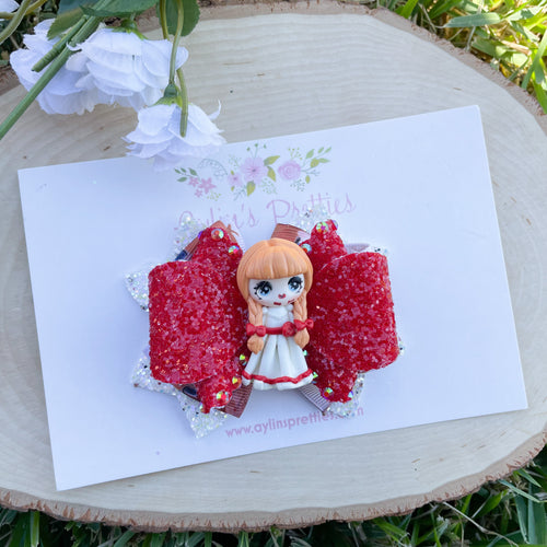 Possessed Doll Ribbon Bow