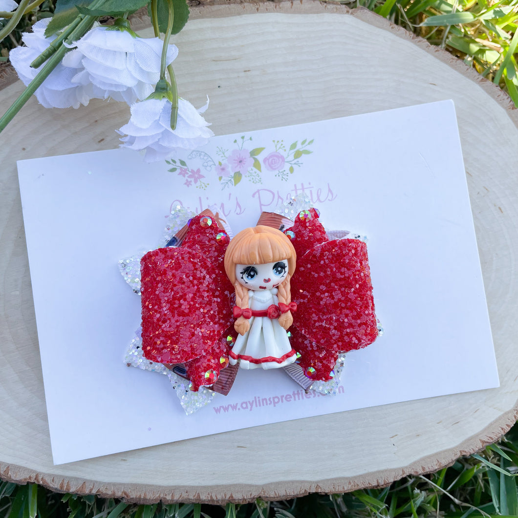 Possessed Doll Ribbon Bow
