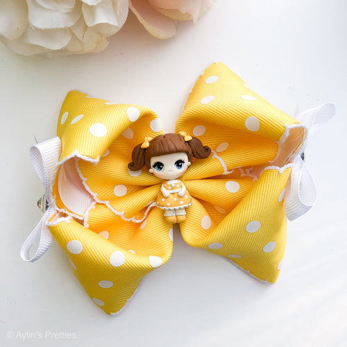 Doll Girl Ribbon Bow
